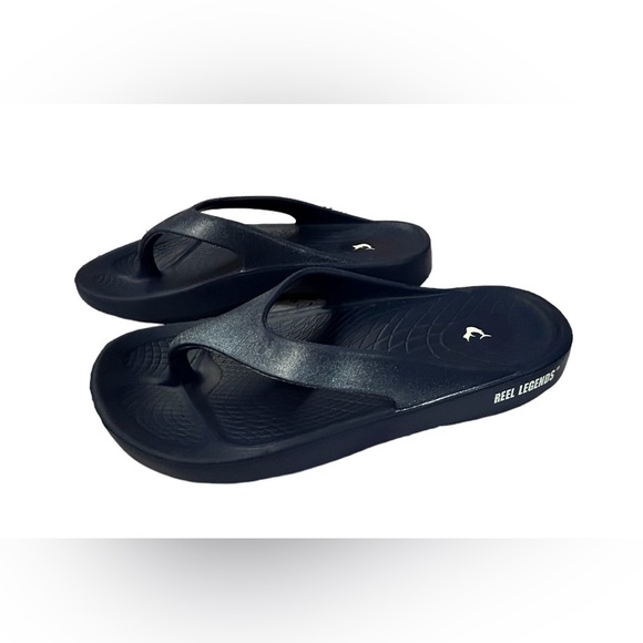 🐟 REEL LEGENDS! LIKE NEW SLIDE! NAVY UNISEX!! STRONG, DURABLE, COMFY! - Picture 14 of 15